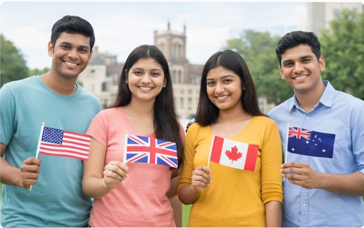 Multiple country options for study abroad students in Hyderabad